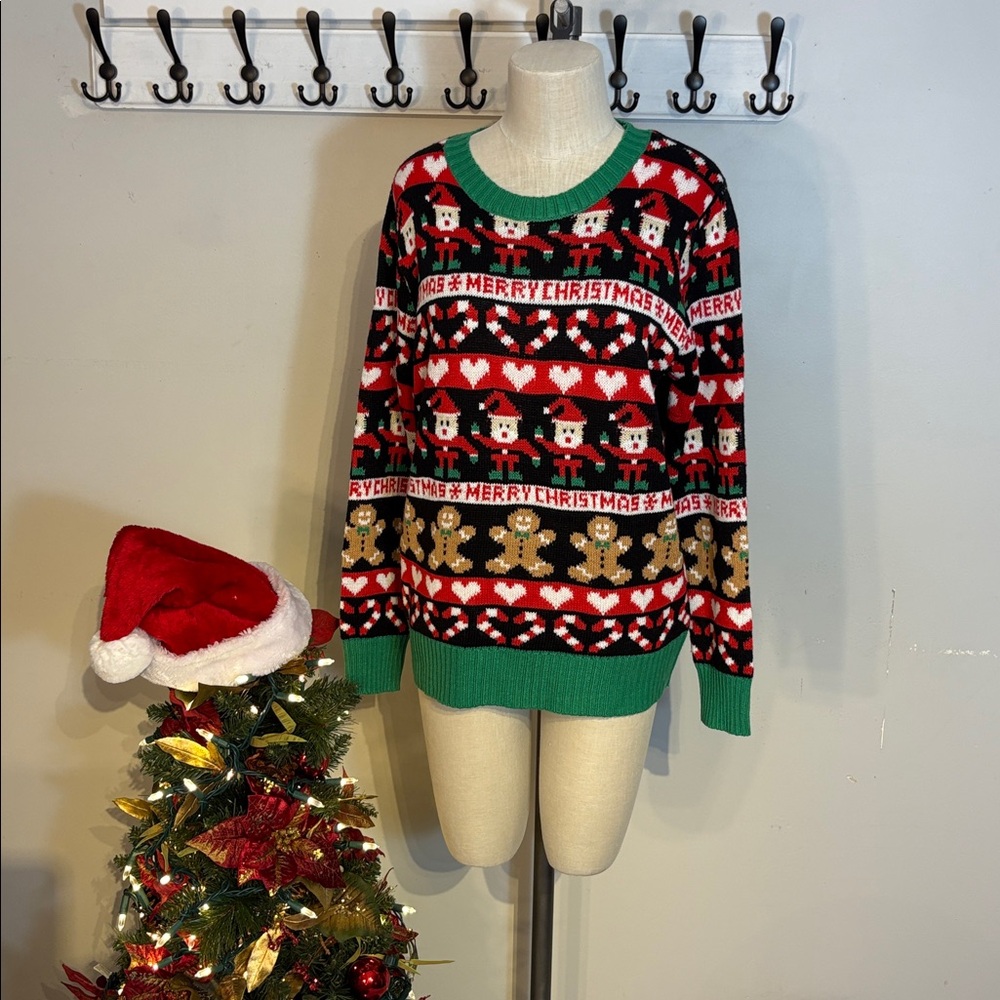 16. Merry Christmas Santa sweater size large.